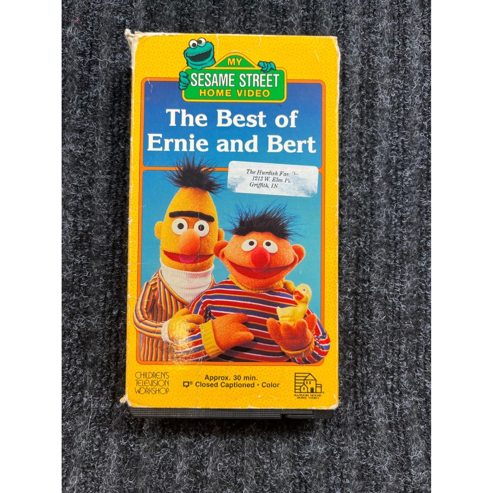 Sesame Street The Best of Ernie and Bert VHS 1988Random House Home Video Vintage